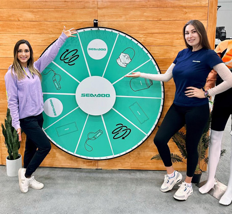 Detroit promo models in action